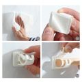 12X Rod Holder Pipe Clamp Wall Mount with Self Adhesive No Drilling for Shower Curtain Tube in Home,Kitchen.