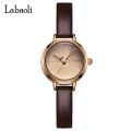LABAOLI Leather Women Watches Creative Dial Rose Gold Women Bracelet Watches For Ladies Wrist Watches Quartz High Quality 2023. 