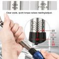 Adjustable torque wrench kit 1/4 inch 3/8 inch drive wrench kit. 
