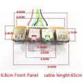 PC Computer Case Front Panel USB Audio Port Mic Earphone Cable Line. 
