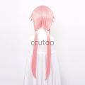 ccutoo Synthetic Gasai Yuno Wig Long Pink Hair Wig Anime Future Diary Cos Hair Cosplay Wig + red ribbon+ wig cap. 