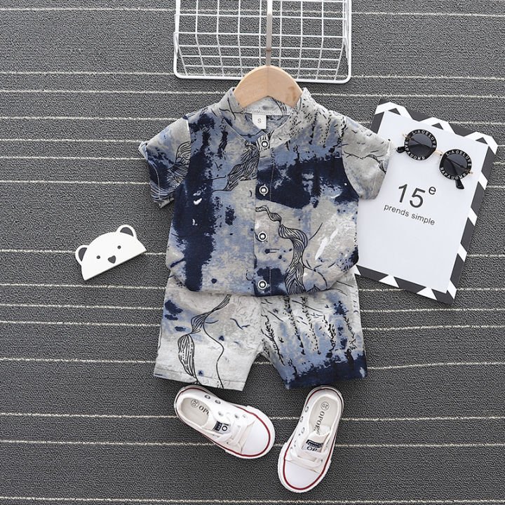 0-5%20years%20old%20baby%20boys%20shirt%20clothes%20suits%20comfortable%20breathable%20kids%20girls%20short-sleeved%20shirt%20+%20shorts%20sets%20-%20Image%203