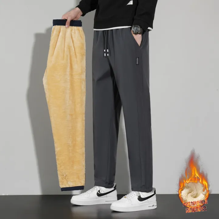 Winter%20Padded%20Fleece%20Trousers%20Men's%20Casual%20Sports%20Straight%20Trousers%20Men's%20Winter%20Lambswool%20Warm-Keeping%20Pants%20-%20Image%202