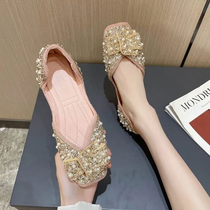 A%20drop%20shipping%20single%20shoe%20women's%202021%20spring%20new%20bow%20shallow%20square%20toe%20soft-soled%20fairy%20beanie%20shoes%20women's%20shoes%20-%20Image%202
