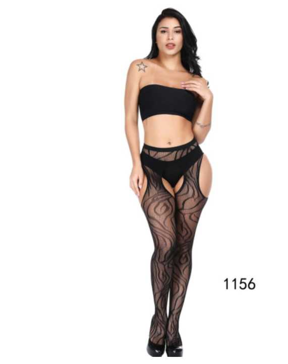 women%20black%20stockings%20fishnet%20mesh%20long%20stockings%20-%20Image%204