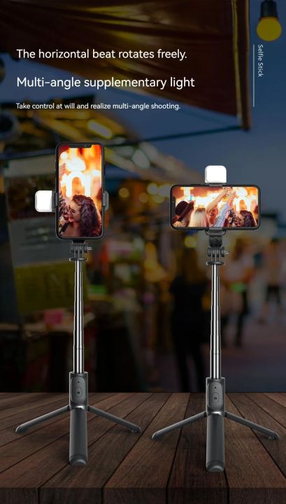 Q07%20(100cm)%20Bluetooth%20Integrated%20Selfie%20Stick%20with%20Light%20and%20Bluetooth%20Remote%20Control%20-%20Image%207