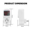 Over Voltage Current Under Voltage Protector Socket AC 220V Adjustable 16A Surge Protector EU Plug Socket Safe Protect.