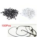 100PCS Plastic Silicone Glasses Chain Antiskid Rubber Ring Rubber Ring Strap Eyelets For Silicone Glasses Band Rope. 