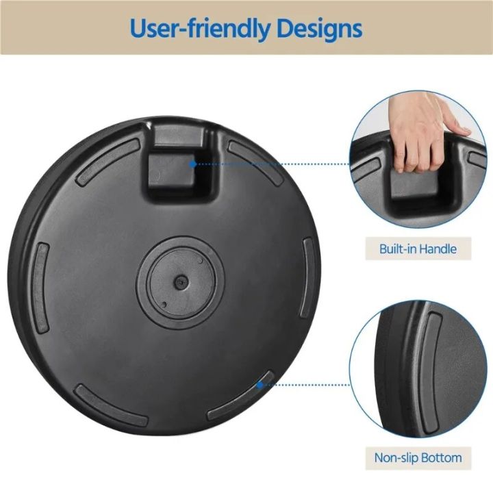 5%20lbs%20Black%20Round%20Polyethylene%20and%20Iron%20Patio%20Umbrella%20Base%20with%20Fillable%20-%20Image%203