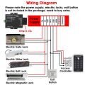 125KHz RFID Access Control Keypad Card Reader Door Lock Opener. 