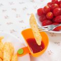 JCZX 4Pcs Creative For Dinner Plate Dip Holders Clip-on Bowl Sauce Holder Sauce Grab Dip Clip Bowls Sauce Dip Container.