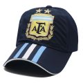 Black Argentina Embroidered AFA Logo 3-Stripe Cap. 