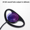 Single Sided D-shaped Ear Loop Simultaneous Interpretation 3.5MM Listen Only Earphone For Radio Tour Guide System Creek.