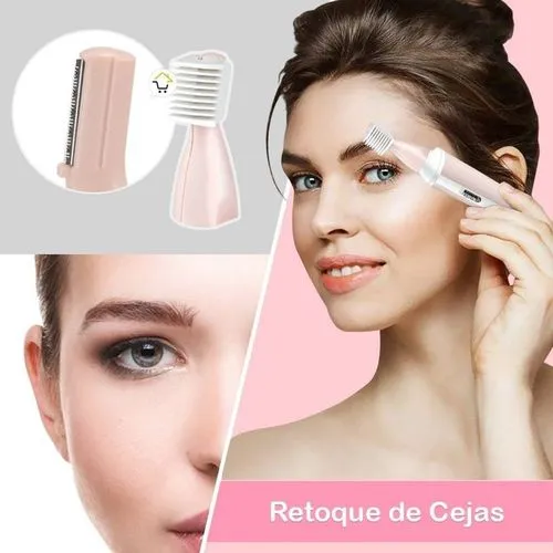 Kemei%20Km-3024%20Multifunctional%204%20In%201%20Rechargeable%20Woman%20Body%20Shaver%20Eyebrow%20Nose%20Trimmer%20Set%20-%20Image%205
