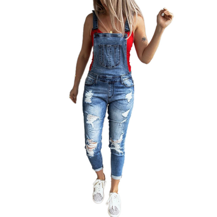 Women's%20Denim%20Overalls,%20Casual%20Slim%20Fit%20Ankle%20Length%20Skinny%20Leg%20Ripped%20Bib%20Overalls%20Long%20Jumpsuit%20-%20Image%205