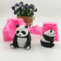 Soft Silicone 3D Mold Sugarcraft Fondant Chocolate Making Bamboo Leaf Panda Mould Cake Bake Decorating Tools Resin Art DIY Form. 
