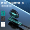 New Metal Type-c Semi-In-Ear Headphones Heavy Bottom Tone In-Ear Controller with Microphone for Apple Lightning Head. 