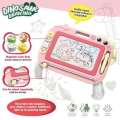 Children's magnetic drawing board table can be wiped to eliminate household graffiti, puzzle baby writing board, intelligent coloring. 