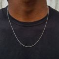 Vnox 3-6MM Tone Snake Cocoon Curb Link Flat Box Wheat Chains Stainless Steel Men Necklace Choker Jewelry 24 inch.