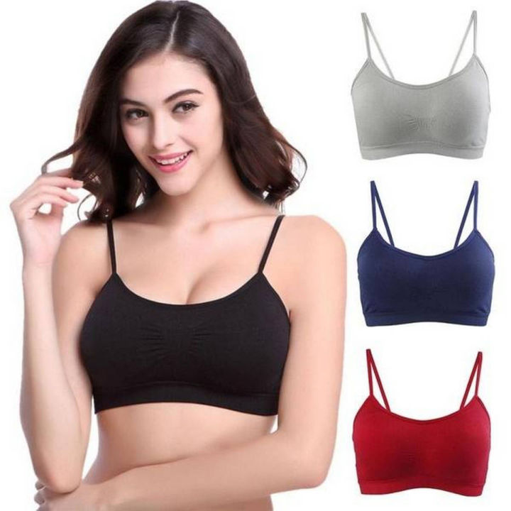 3 Pieces Combo Set Of Comfortable Air Bra - Multi Color - Bra