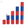 Montessori Red Blue Number Rods Count from 1 to 10 Numerical for Holiday. 