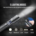 60W Strong Light Long Range LEP Flashlight USB Rechargeable 26650 5000mah Battery Outdoor Tactical Zoom Super Bright Torch. 