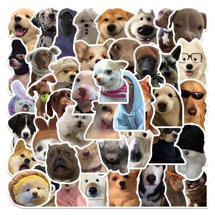 10/30/50pcs%20Kawaii%20Cat%20Dog%20Funny%20Animal%20Meme%20Stickers%20Cute%20Decals%20Decoration%20DIY%20Skateboard%20Scrapbook%20Laptop%20Fridge%20Car%20Kids%20Toy%20-%20Image%205