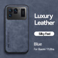 lthmy for Xiaomi MI 11 Ultra PU Leather Case TPU Silicone Back Cover Shockproof Phone Casing.