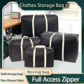 Non-woven moving bag, household large-capacity quilt, down jacket storage bag, portable anti-splash duffel bag, cross-border. 