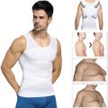 Chest Compression Vest Men Gynecomastia Body Shaper Sleeveless Posture Corrector Slimming Waist Control Tummy Trimmer Mesh Tops.