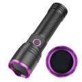 GC 10W 365nm Purple Light Flashlight, LED Powerful Flashlights, Rechargeable Powerful Fluorescent Detector, Purple Light Flashlight, For Pet Urine Detection, Resin Curing.