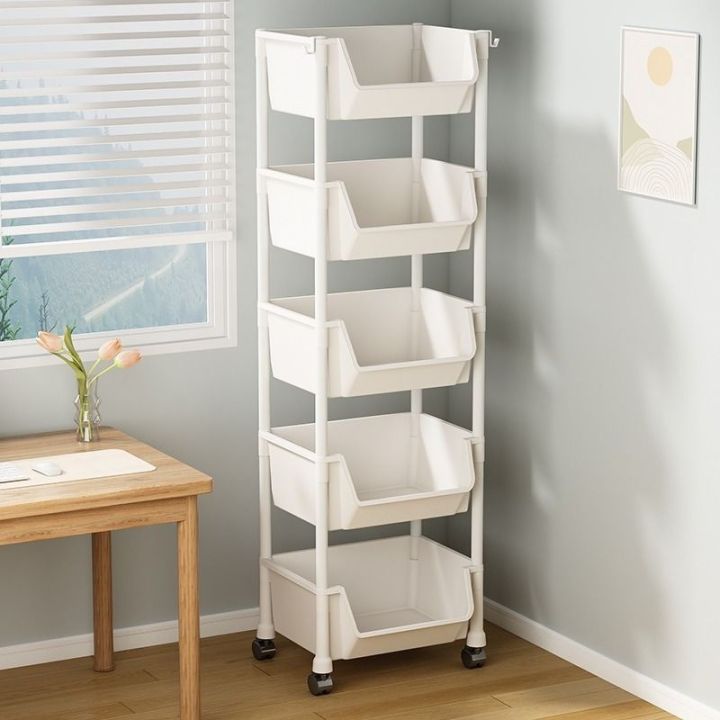 New Movable Bookshelves, Shelves, Children's Toy Storage Racks, Multi ...