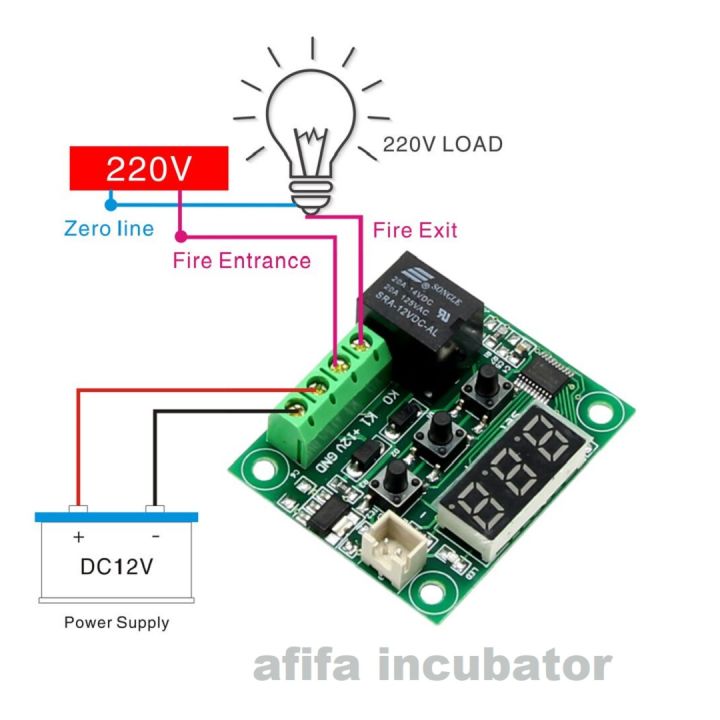 W1209 Digital Temperature Controller / (W1209) INCUBATOR CONTROLER ELECTRICAL