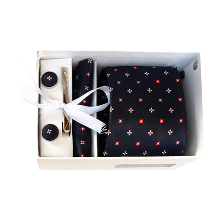 Formal Tie For men With Pocket Towel,Cuff-link & Tie Clips