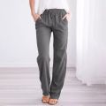 Ladies qualityful Cotton Linen Baggy Casual Pants Trousers Plus Size. 