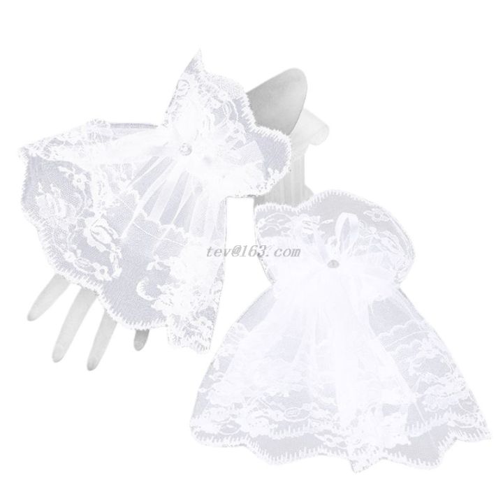 Wrist%20Cuffs%20for%20Women's%20Fashion%20Pleated%20Horn%20Cuff%20Detachable%20Shirt%20Sleeve%20Cuffs%20Sunscreen%20Decorated%20Accessories%20-%20Image%203