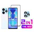 For Tecno Spark 10 Pro 2-in-1 Combo Pack 9h Glass Screen Protector+Camera Lens Protector. 