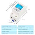 KOGEEK Digital Electric Ener-gy Meter Single Phase DIN Rail Electricity Meter One Phase Two Wire Multifunction Electrical Meter. 