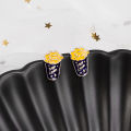 Cartoon Small Stud Earrings Creative Fruit Strawberry Milk Earrings for gilrs for women low price. 