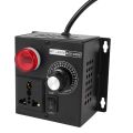 2X Ac220V 4000W Scr Electronic Voltage Regulator Temperature Motor Fan Speed Controller Dimmer Electric Tool,EU Plug. 