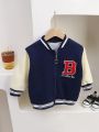 LJMOFA 1-6T Spring Kids Jacket for Boy Coat Autumn Zipper Baseball Uniform Cotton Light Outerwear Baby Toddle Child Cloth D144.
