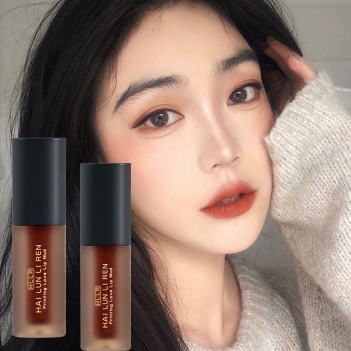 HAI%20LUN%20LI%20REN%20Velvet%20Matte%20Lip%20Tint%20Long-lasting%20Waterproof%20Silky%20Texture%20Lip%20Stick%20Red%20Brown%20Liquid%20Lipstick%20Lip%20Makeup%20Cosmetics%20-%20Image%204