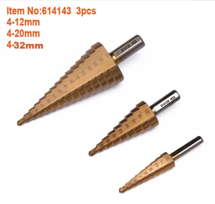 Harden%203%20Pcs%20Step%20Drill%20Bit%20Set%20(4-12mm,%204-20mm,%204-32mm)%20614143%20-%20Image%202