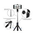 Gristel XT-02 In 1 Bluetooth Selfie Stick Horizontal and Vertical Shooting Mobile Phone Tripod Remote Control Selfie Stand for Making TikTok, Vlog Videos and Tripod Stand Selfie Stick for for Mobile and All Smart Phones.