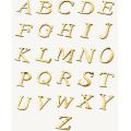 English Alphabet Acrylic Gold Wall Stickers Home Decor For Living Room Bedroom Cabinet 3D Mirror Poster Peel Stick Wallpaper. 