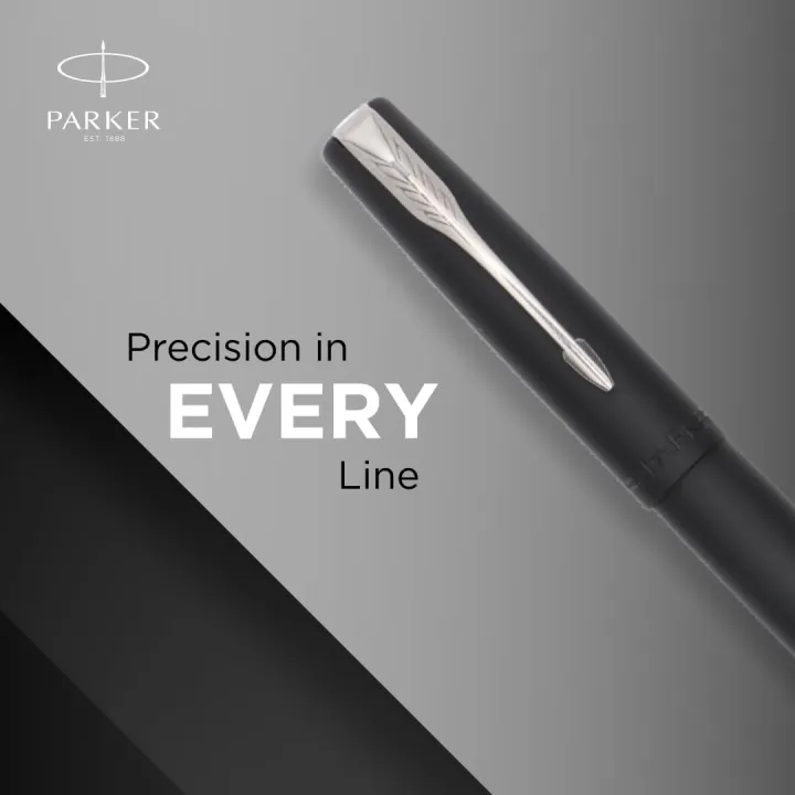 Parker%20Frontier%20Matte%20Black%20Gun%20Metal%20Trim%20Roller%20Ball%20Pen%7C%20Ink%20Color%20-%20Blue%20%7C%20Perfect%20For%20Corporate%20Use%20%7C%20Elite%20Pen%20For%20Professionals%20-%20Image%206