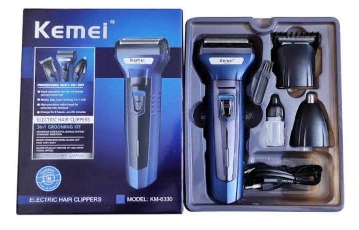 Kemei%20KM-6330%20(3%20In%201)%20Shaver%20Hair%20Beard%20And%20Nose%20Trimmer%20-%20Image%205