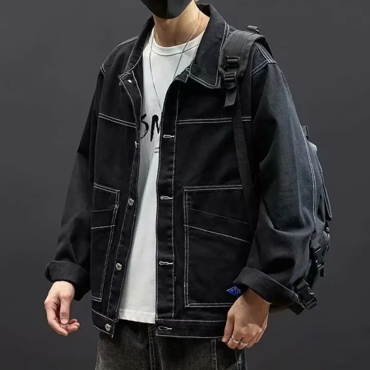 2023%20New%20Hot%20Style%20Denim%20Jacket%20for%20Men%20Spring%20Autumn%20Zippers%20Solid%20Color%20Denim%20Coat%20Long%20Sleeve%20Casual%20Streetwear%20Jean%20Jackets%20-%20Image%202