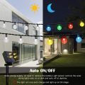 Solar String Lights,Outdoor Multicolor Crystal Globe Bulbs Waterproof Fairy Lights with 8 Lighting Modes,Decoration for Yard--Warm--22m 200LEDS. 
