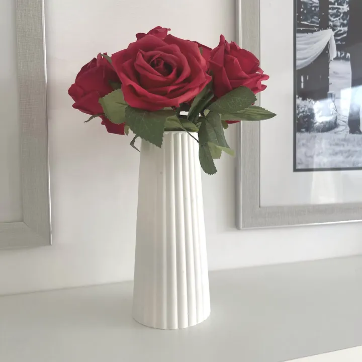 BDYD%207%20inch%20Strip%20Boho%20Case%20Concrete%20gypsum%20Vase%20-%20Image%202